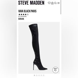 Steven Madden Vava Black Paris Boots